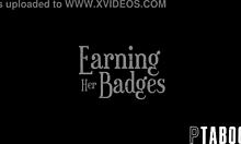 Nathan Bronson Earns Badge with Lexi Lore