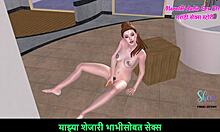 feeling the thrill in this marathi animated story of a teen girl pleasuring herself with a carrot