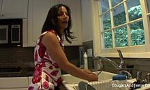 Milf And Teen Babe Interact Intensely