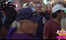 Sluts Flash On Street At Fantasy Fest Outdoors