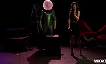 Sarah Shevon in spiderman parody gets bent over for big cock assfucking 😍