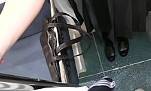 Let's Try Handjob And Blowjob On The Empty Rural Train!