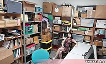 Cute Brunette Anastasia Steals Sex Toy And Offers Pussy In Doggystyle Blowjob Rough Reality Shop Scene