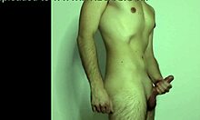 young amateur delivers high-quality webcam solo masturbation with cock massage