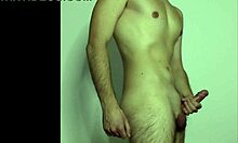 young amateur delivers high-quality webcam solo masturbation with cock massage