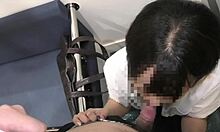 Let's Try Handjob And Blowjob On The Empty Rural Train!