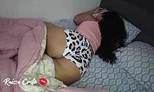 this curvy latina girl got recorded showing her pussy. big ass and tits on display 😏