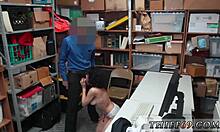 Redhead teen in uniform experiences her first hardcore time as a police suspect.