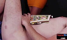 CFNM Lingerie Dominas Seducing Wanker in Hot Amateur Teasing Duo.