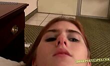 Petite redhead films her boyfriend