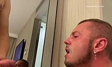 i get massive cumshot on face from two italian guys