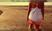 Flashing Big Tits At Sunset Publicly Nude