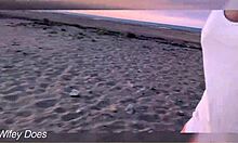 Flashing Big Tits At Sunset Publicly Nude