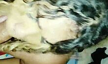 Amateur Brazilian Blonde Shemale Wanessa Silva Sucks Technician's Cock For Cum