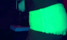 Petite wife Nikki Lixxx licks big ass and takes big cock in POV couple scene