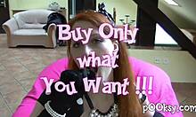 Amateur Redhead in Sexy Blue Lingerie Gets Intimate