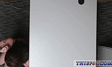 Mature milf in uniform fucks teen girl, both get wet