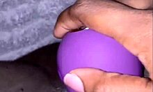 Ebony BBW Plays With Pussy And Squirts