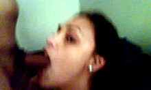 latina amateur wife masters deepthroat skills. her facial finish is pure art.