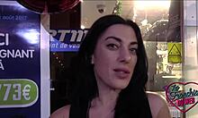 Sabrina, the hot brunette, craves wild banging with eager guys