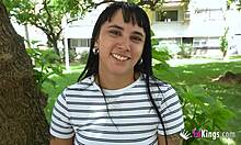 Sweet teen Moli Myers turns fierce, bent over for intense cumshot when alone