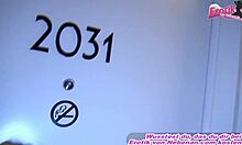 German milf gets cum on ass