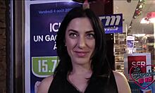 Sabrina, the hot brunette, craves wild banging with eager guys