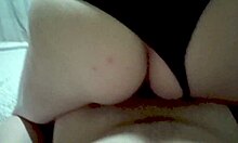 Skinny Amateur Rides Cock Hard with POV Feet View