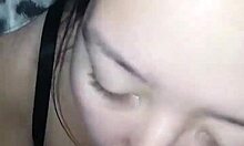 Oh yes, getting my big black cock sucked by sexy asian whore!