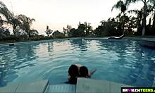 Brokenteen 18+s featuring anastasia black outdoor fucking with shaved pussy