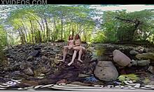 ana molly and belle get naughty outdoors