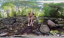 ana molly and belle get naughty outdoors