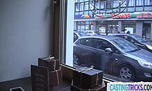 Doggystyled casting babe gets filmed