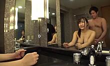 Big-Titted Glasses Girl Loves Her Boyfriend So Much She Allows NTR Play.