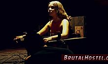 babe punished while waiting for taxi as naive tourist