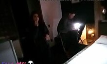 Blonde gets orgasm from big cock blowjob