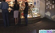 Doggystyled casting babe gets filmed