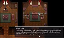 garota de peitos pequenos fica sem camisa perto de varios homens e eles n�o percebem - detective girl of the steam city - parte 3