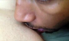 Licking teen pussy closeup homemade shaved couple