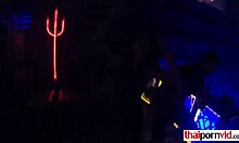 amateur thai girlfriend gets fucked hard after disco night with big tits