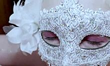 Teen blonde BBW gives sloppy deepthroat blowjob and swallows huge cum load.