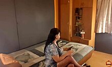 Horny Stepdaughter Masturbates Solo With Big Tits And Ass