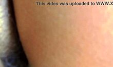 big butt milf's perky tits get cumshot on belly