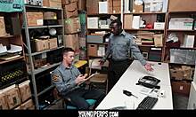 Youngperps - Security Guard Fucks Another Guard In The Ass To Keep Him Quiet!