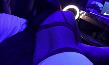 Nurse Rides Cowgirl Style, Getting Fucked Hard in Dark Room at Night.