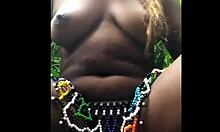 Msanzi Girl Fingering Pussy Outdoors In Lingerie 😍