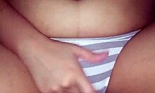 latina playing with her pussy