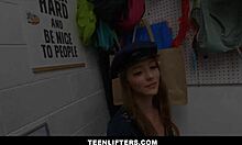 petite teen mira monroe fucks guard after shoplifting
