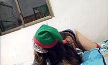 Stepsister Masturbates While Stepfather Watches In Bedroom Scene