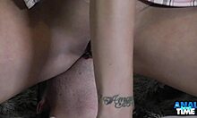 Alexis Grace gapes her tight butt for hot anal action.